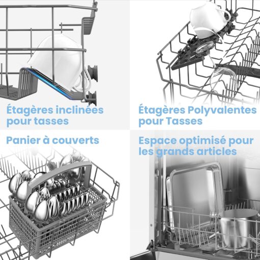 COMFEE' CDWPF1201PS | Lave-vaisselle Pose Libre 12 Couverts – Image 3