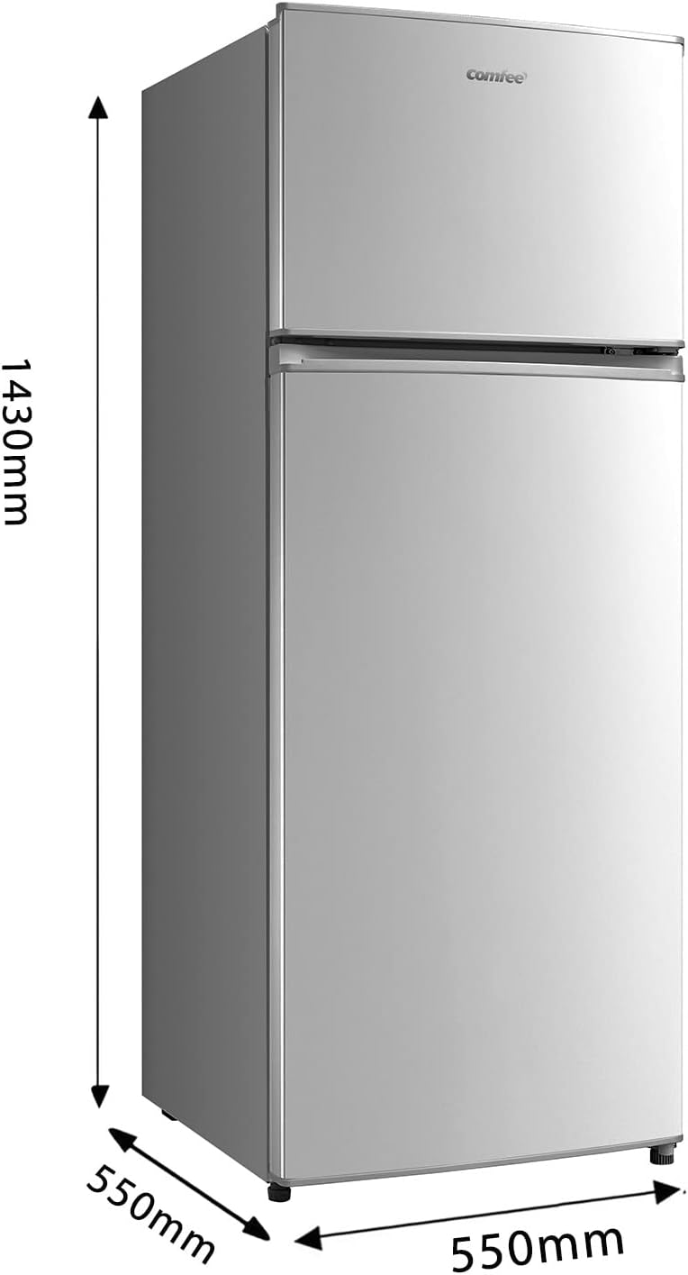 Kühl-Gefrierkombination Comfee RCB359IX2 – 262 L, Low Frost, Leise 39 dB, LED-Beleuchtung, Edelstahl – Bild 2