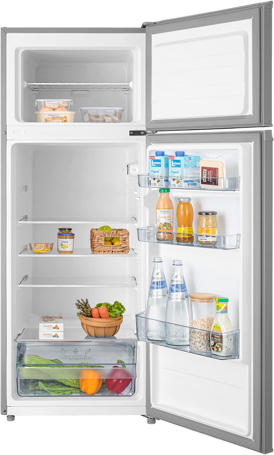 Kühl-Gefrierkombination Comfee RCB359IX2 – 262 L, Low Frost, Leise 39 dB, LED-Beleuchtung, Edelstahl – Bild 3