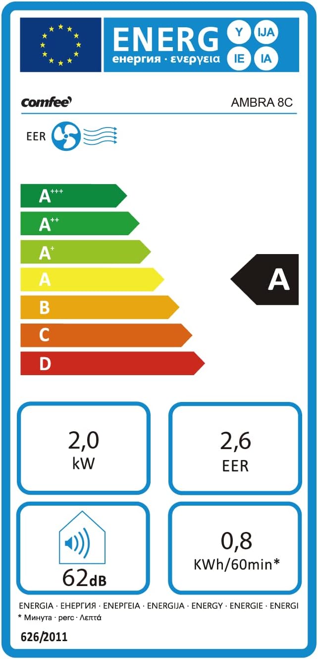 COMFEE Ambra 8C | Condizionatore Portatile 7000 BTU Follow Me 25m² - immagine 3