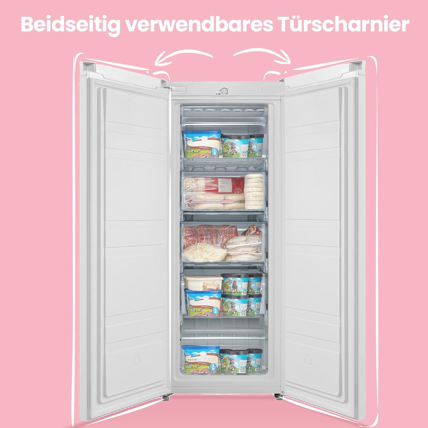 COMFEE RCU160WH2(E) | Gefrierschrank 160L mit GMCC Kompressor – Bild 2