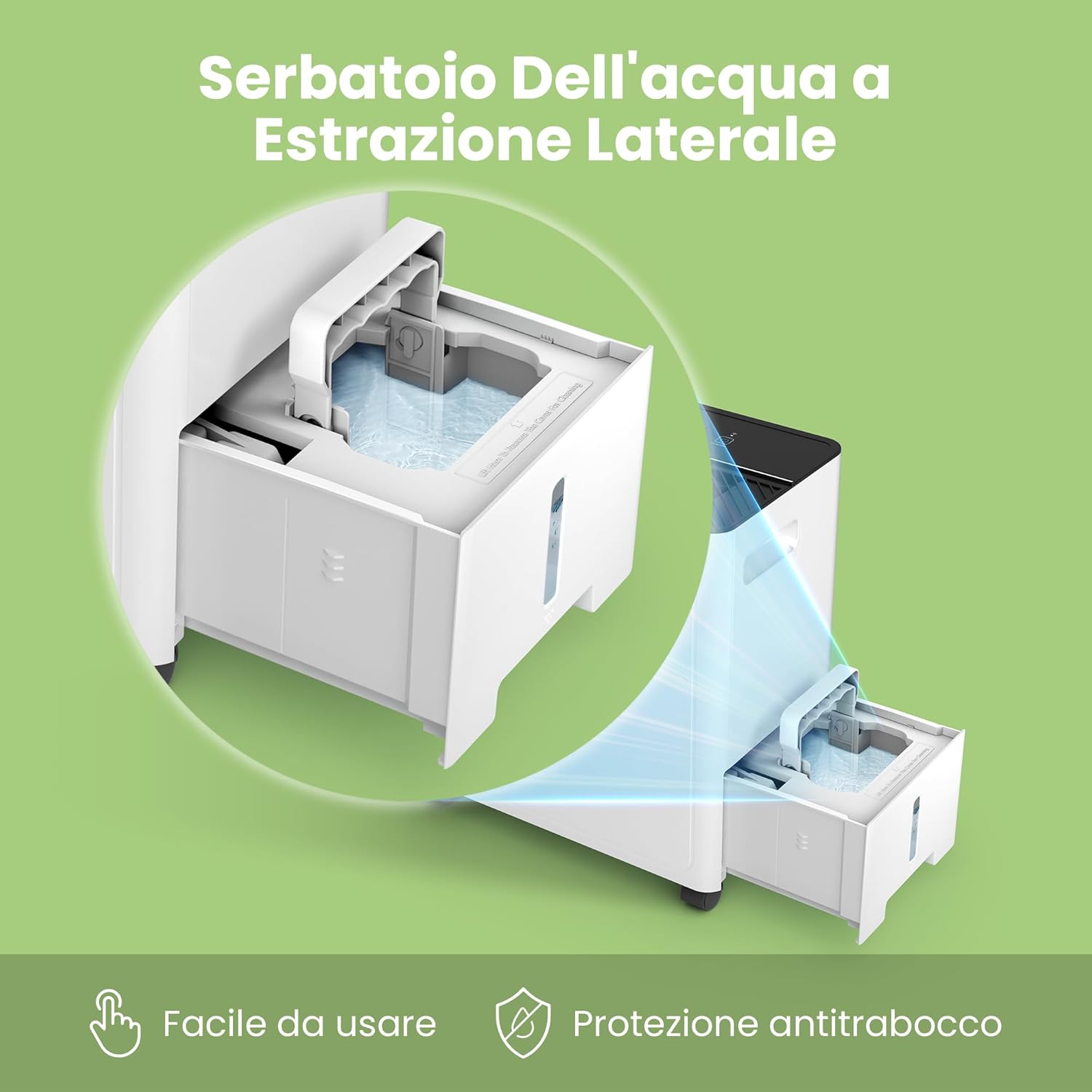 COMFEE CDDAE-30DEN7-QA3 | Deumidificatore Smart 30L con APP e Serbatoio Laterale - immagine 9