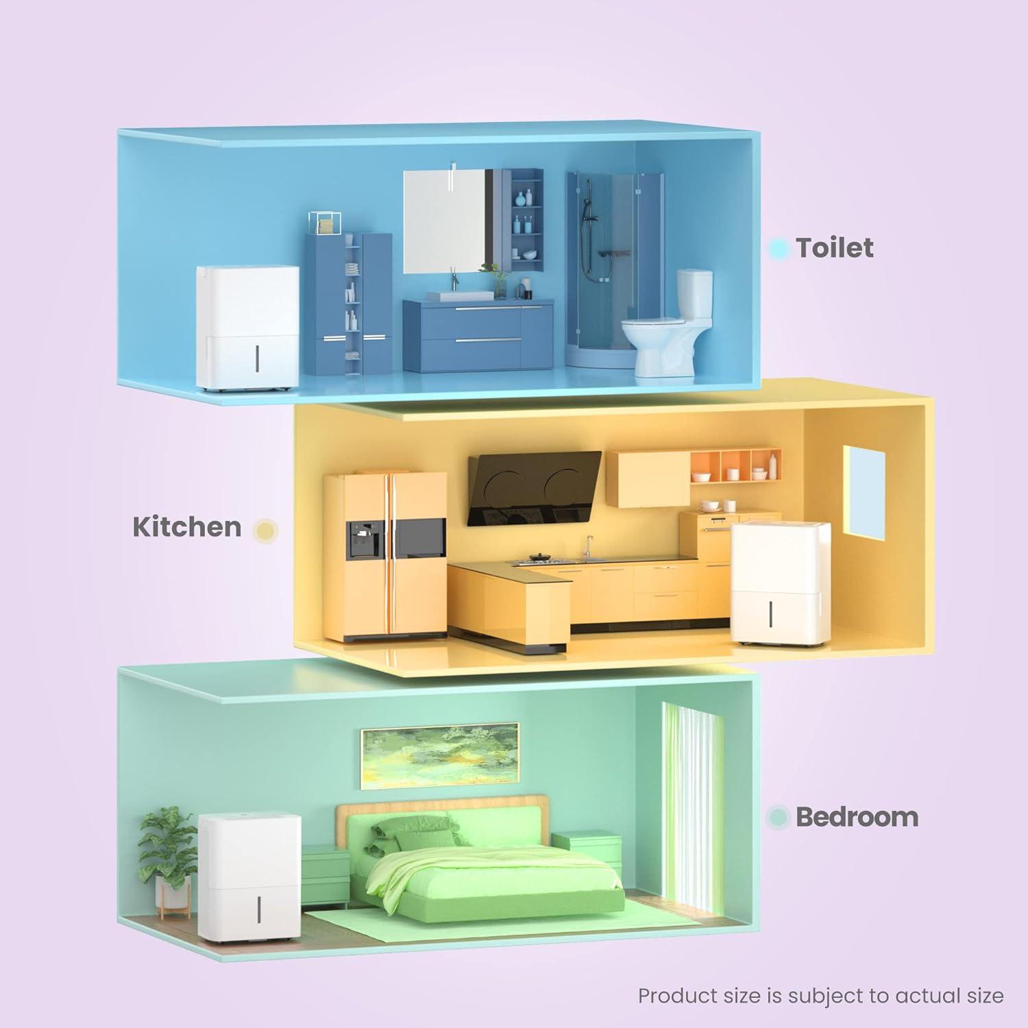 COMFEE MDDN-10DEN7 | Kompakter Luftentfeuchter 10L für kleine Räume – Bild 9