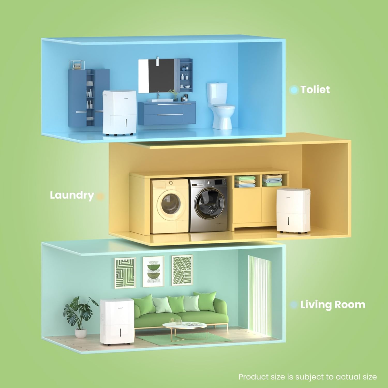 COMFEE MDDF-20DEN7-WF | Luftentfeuchter 20L mit App & Alexa – Bild 8