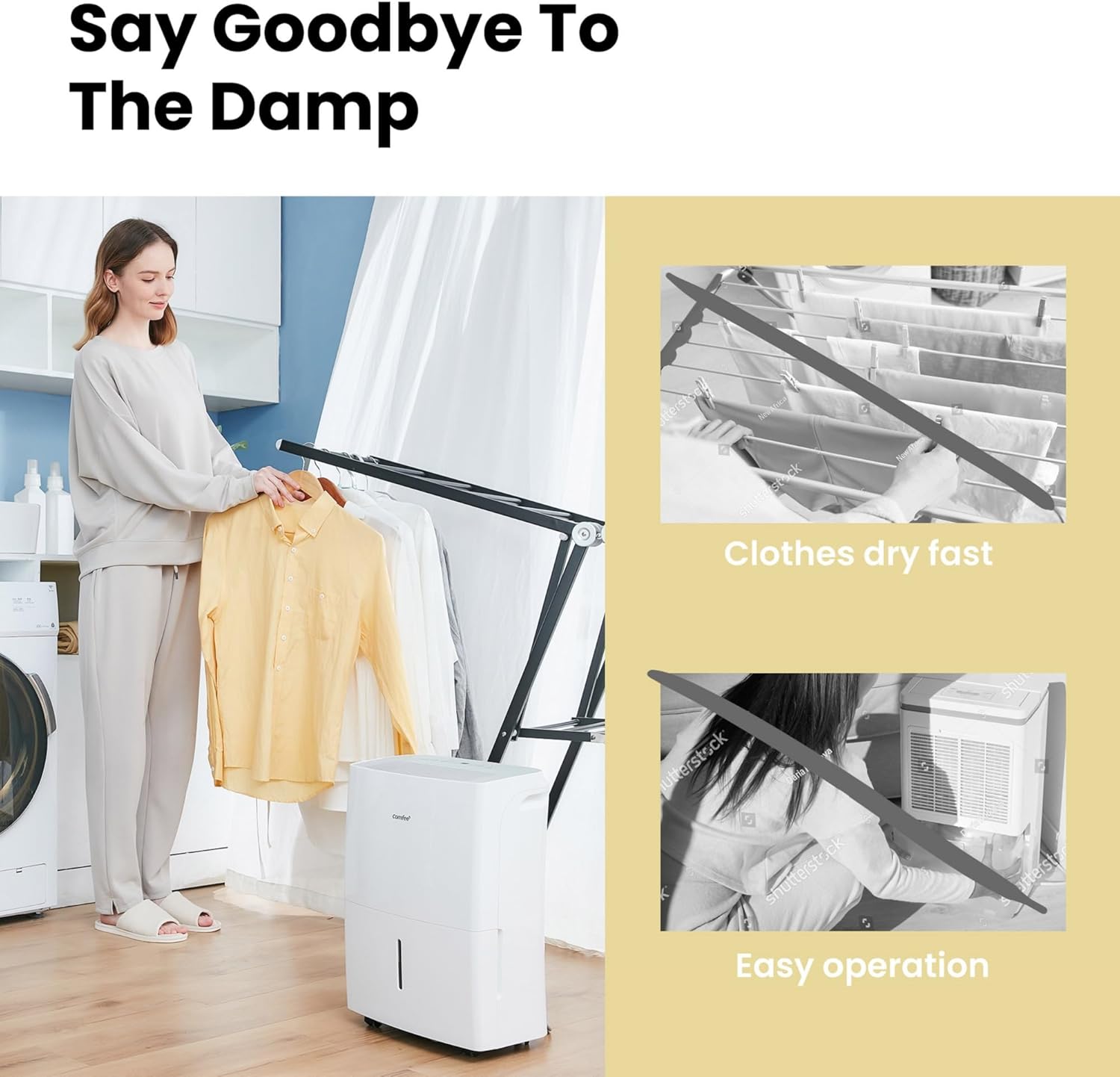 COMFEE MDDF-20DEN7-WF | Luftentfeuchter 20L mit App & Alexa – Bild 7