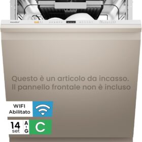 COMFEE CDWPB1415P(S)-W-EU | Lavastoviglie da Incasso 14 Coperti, IoT MSmartHome, Funzione Mezzo Carico, Asciugatura Extra – Inox