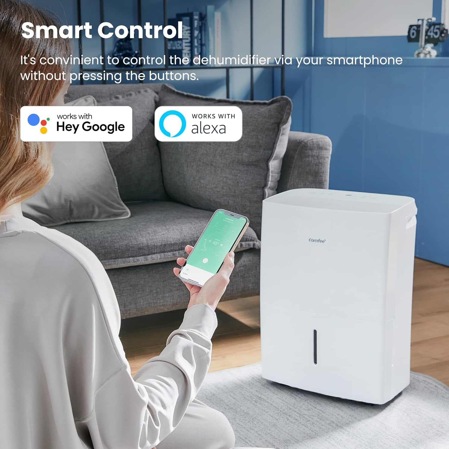 COMFEE MDDF-16DEN7-WF | Luftentfeuchter 16L mit App & Alexa – Bild 7