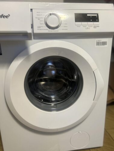 COMFEE Lave-linge Frontal 8kg Compact - Moteur BLDC Anti-Vibration 1400 tr/min, 15 Programmes + Vapeur, Classe A, Profondeur 48cm CFE12EW80-W-FR photo review