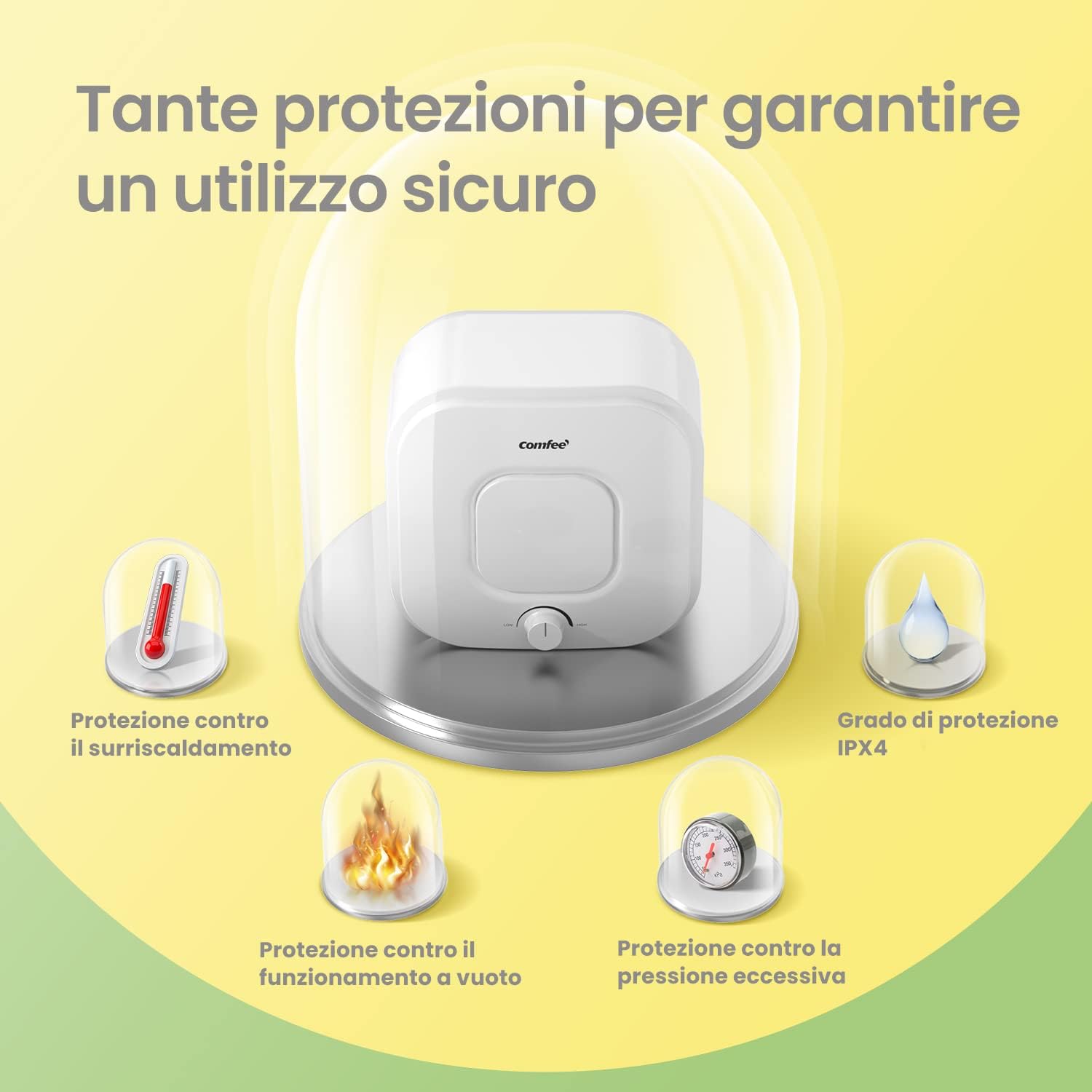 COMFEE D15-15VEU | Scaldabagno Elettrico Compatto 15 L Sotto Lavello - immagine 4