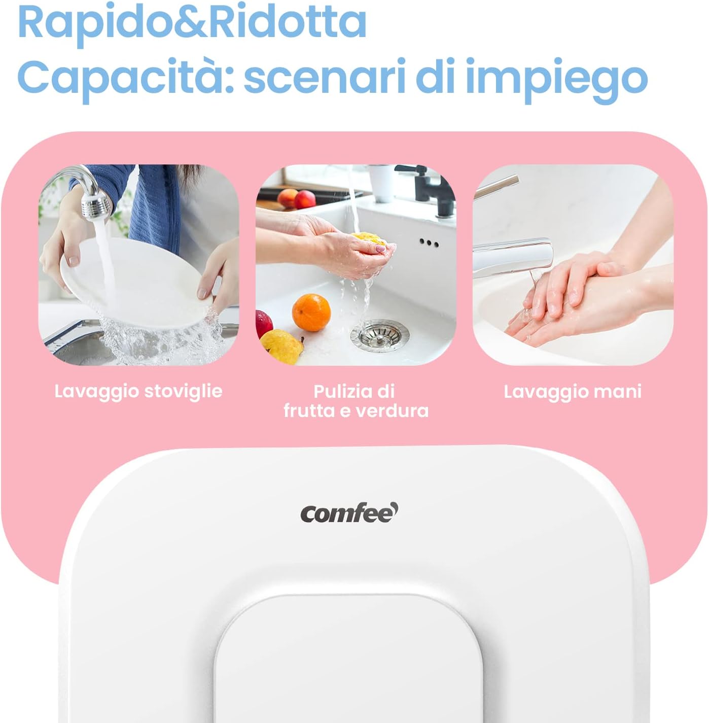 COMFEE D15-15VEU | Scaldabagno Elettrico Compatto 15 L Sotto Lavello - immagine 3