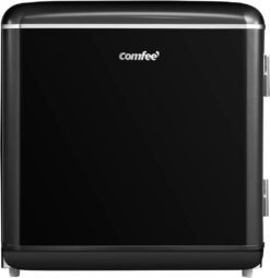 Mini Réfrigérateur Rétro Comfee RCD50BL2EURT(E) – 47L, LED, Noir