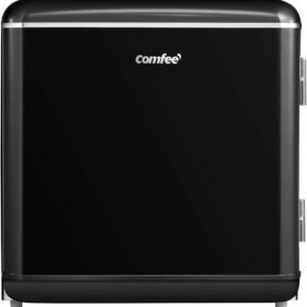 Mini Kühlschrank Retro Comfee RCD50BL2EURT(E) – 47L, LED, Schwarz