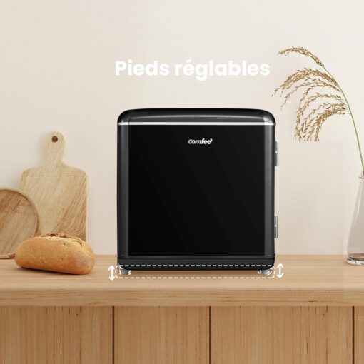 Mini Réfrigérateur Rétro Comfee RCD50BL2EURT(E) – 47L, LED, Noir – Image 3
