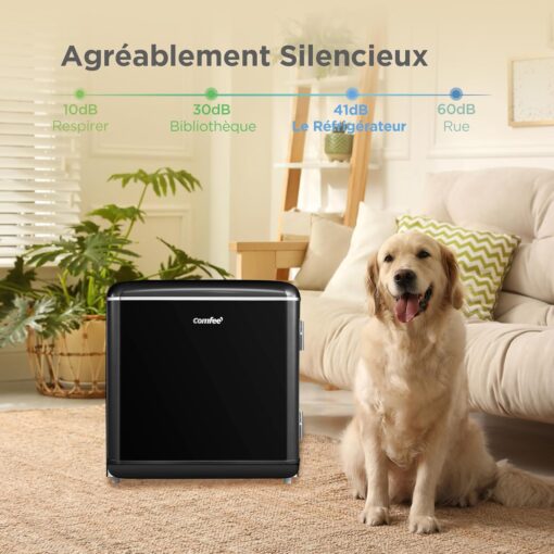 Mini Réfrigérateur Rétro Comfee RCD50BL2EURT(E) – 47L, LED, Noir – Image 6