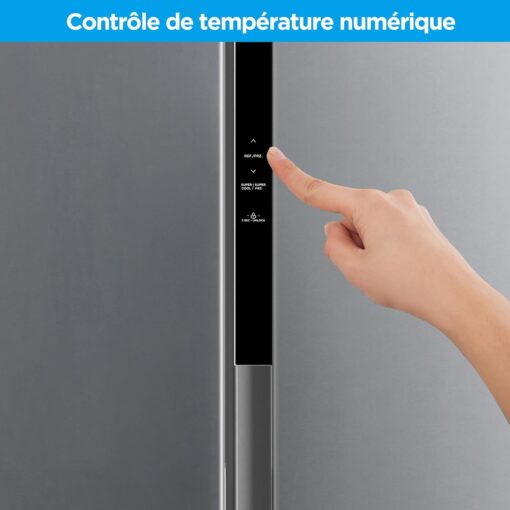 Réfrigérateur Américain Comfee Frigo RCS609IX2 – No Frost, Inverter, 460L, Double Contrôle de Température – Finition Inox – Image 8