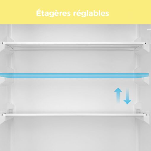 Réfrigérateur Combiné Comfee RCB359IX2 – 262 L, Low Frost, Silencieux 39 dB, Éclairage LED, Finition Inox – Image 6
