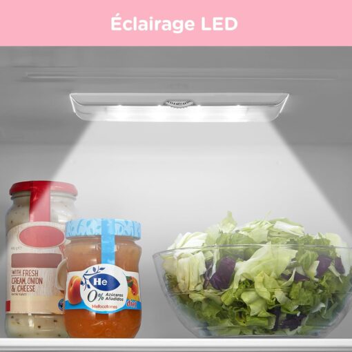 Réfrigérateur Combiné Comfee RCB359IX2 – 262 L, Low Frost, Silencieux 39 dB, Éclairage LED, Finition Inox – Image 4