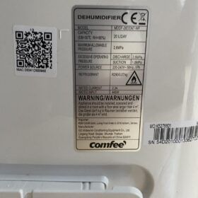 COMFEE CDDAE-30DEN7-QA3 | Deshumidificador 30L Inteligente con App - Depósito Extraíble photo review