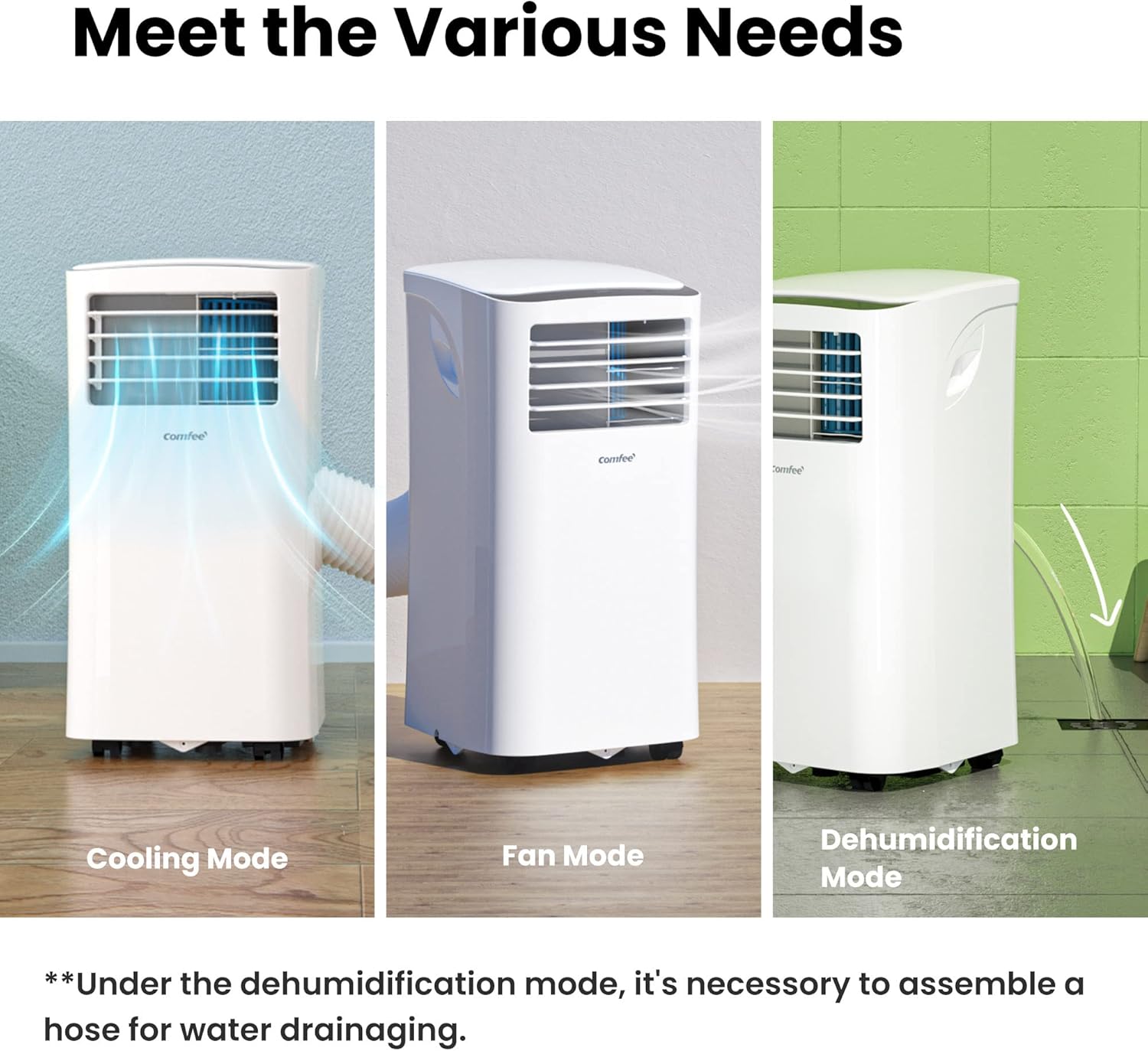 COMFEE MPPH-09CRN7 | Climatiseur Mobile 9000 BTU 3-en-1 – Image 6