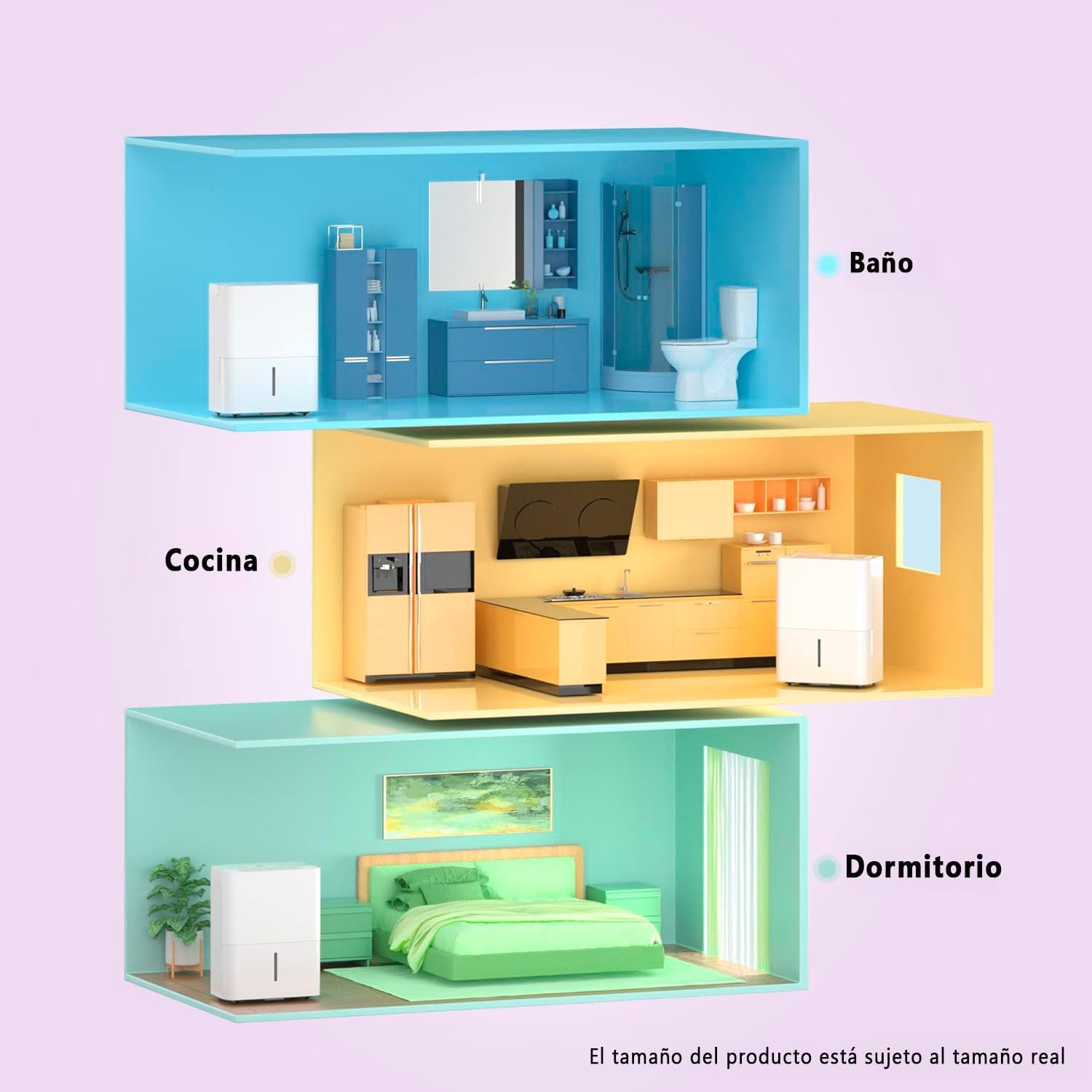 COMFEE MDDN-10DEN7 | Deshumidificador 10L Compacto Ultra Silencioso - Imagen 8