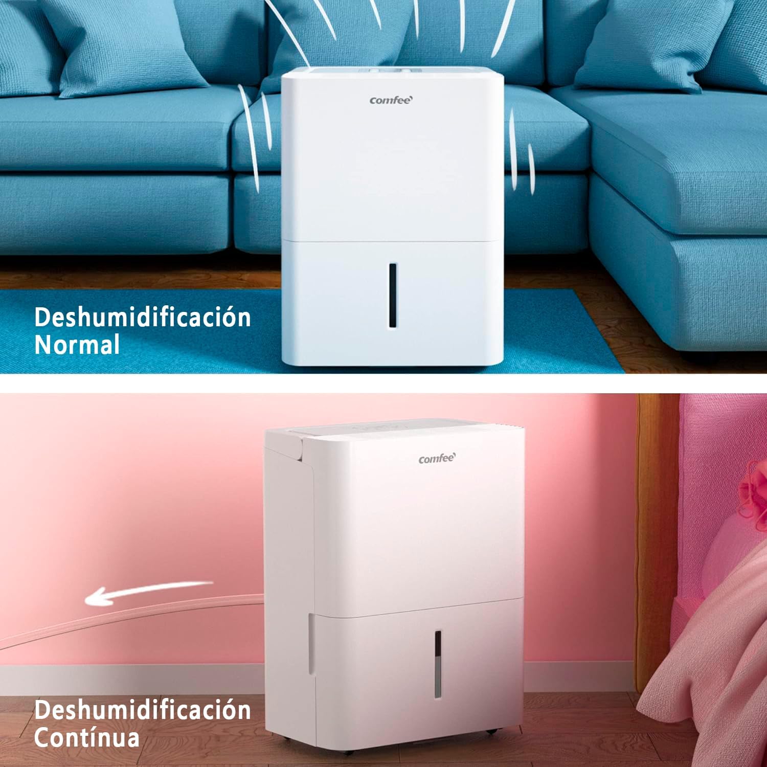 COMFEE MDDN-10DEN7 | Deshumidificador 10L Compacto Ultra Silencioso - Imagen 7