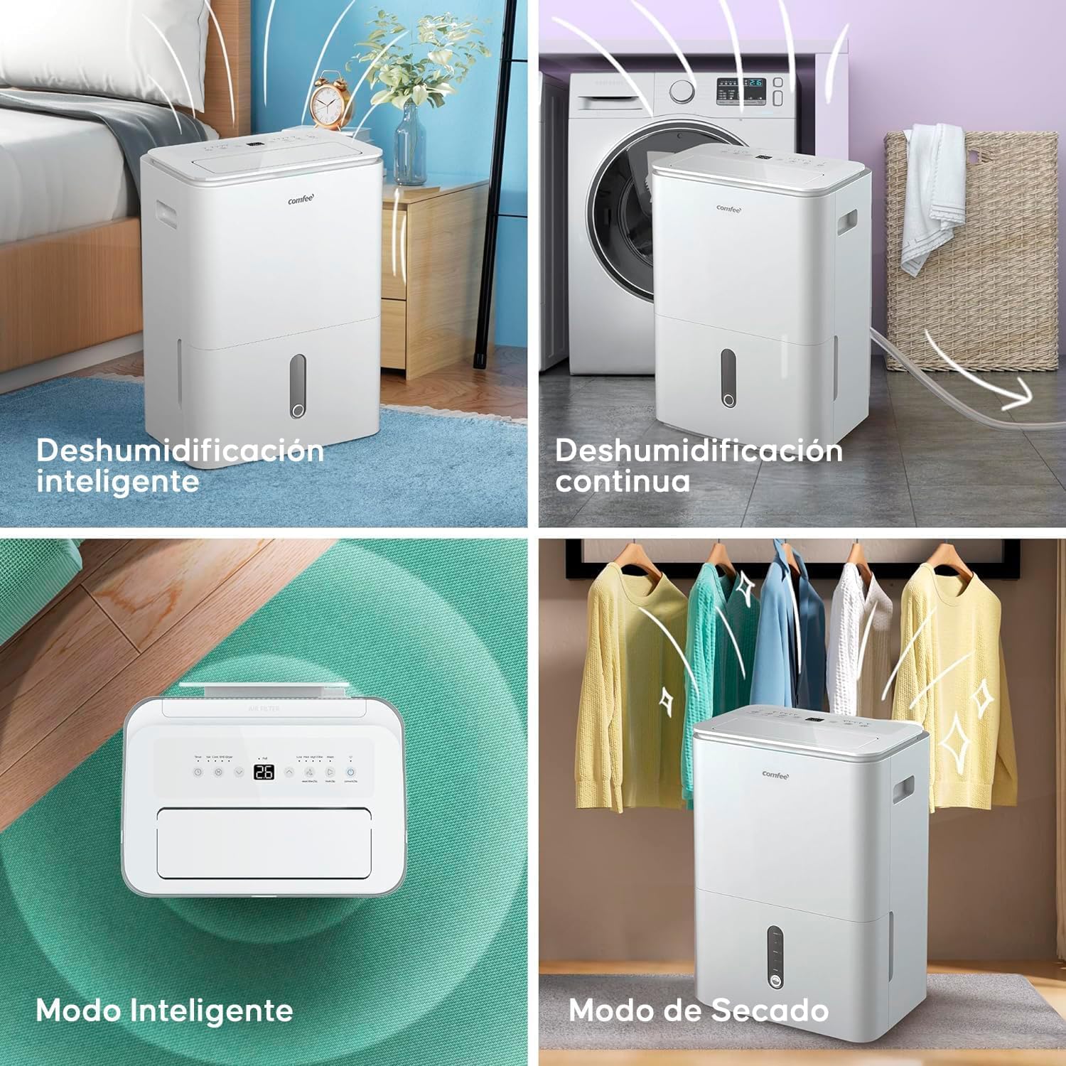 COMFEE' MDDF-16DEN7 WF | Déshumidificateur Connecté 16L avec App – Image 2