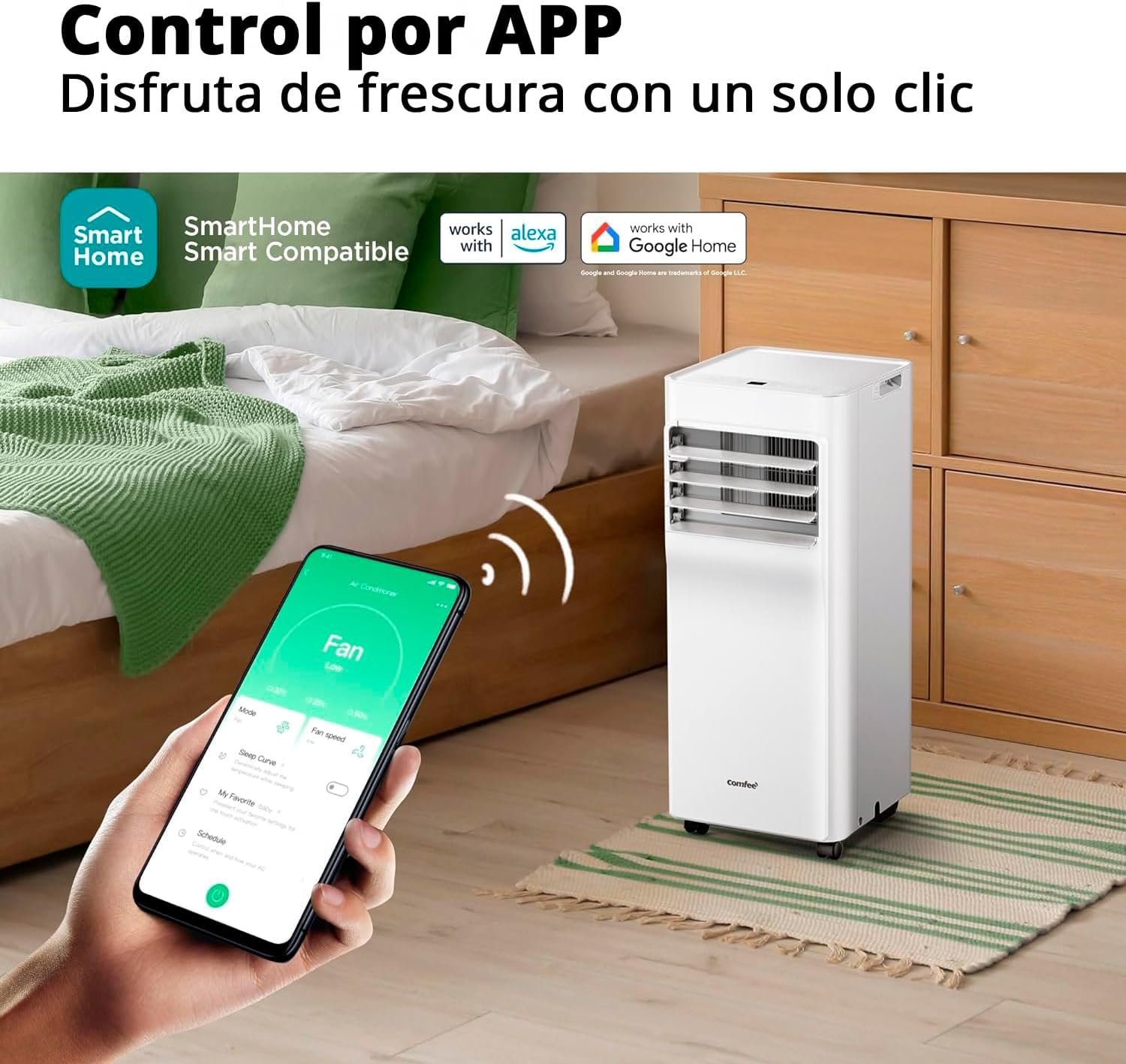COMFEE Pingüino | Aire Acondicionado Portátil 9000 BTU Conectado - Breezy Cool 2.6 - Imagen 7