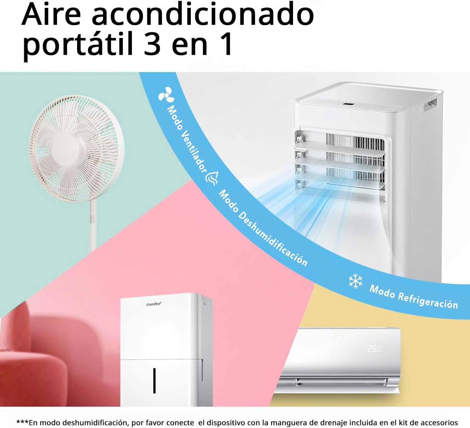 COMFEE Pingüino | Aire Acondicionado Portátil 9000 BTU Conectado - Breezy Cool 2.6 - Imagen 12