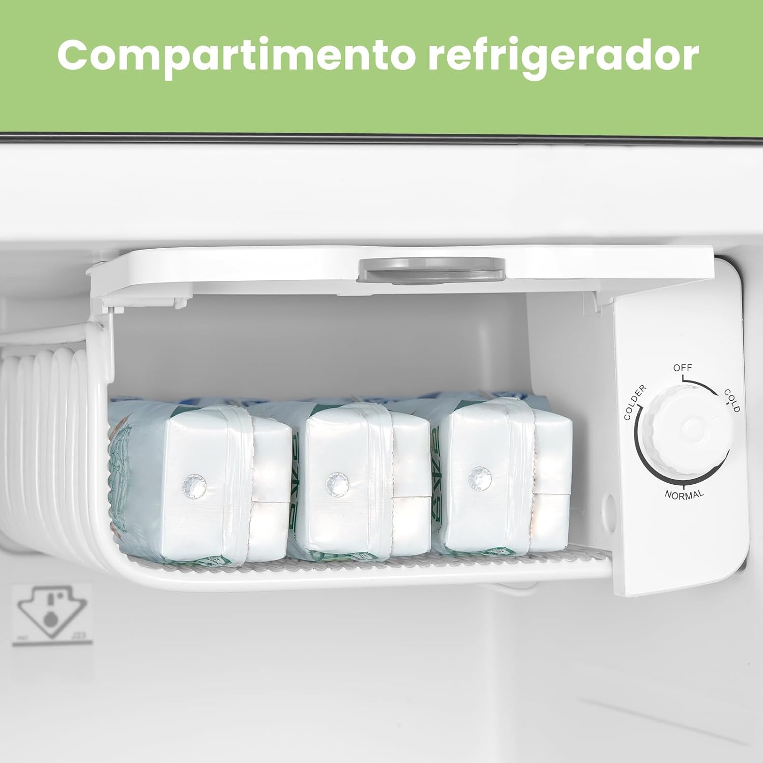 Mini Réfrigérateur Rétro Comfee RCD50BL2EURT(E) – 47L, LED, Noir – Image 11