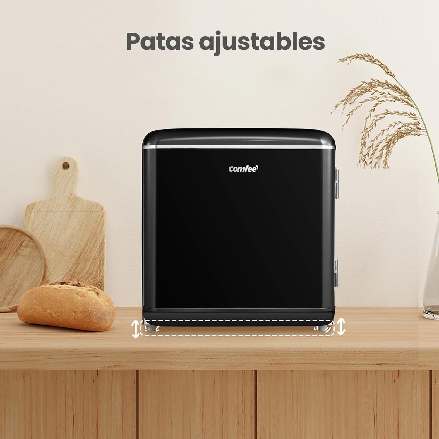 Mini Réfrigérateur Rétro Comfee RCD50BL2EURT(E) – 47L, LED, Noir – Image 9