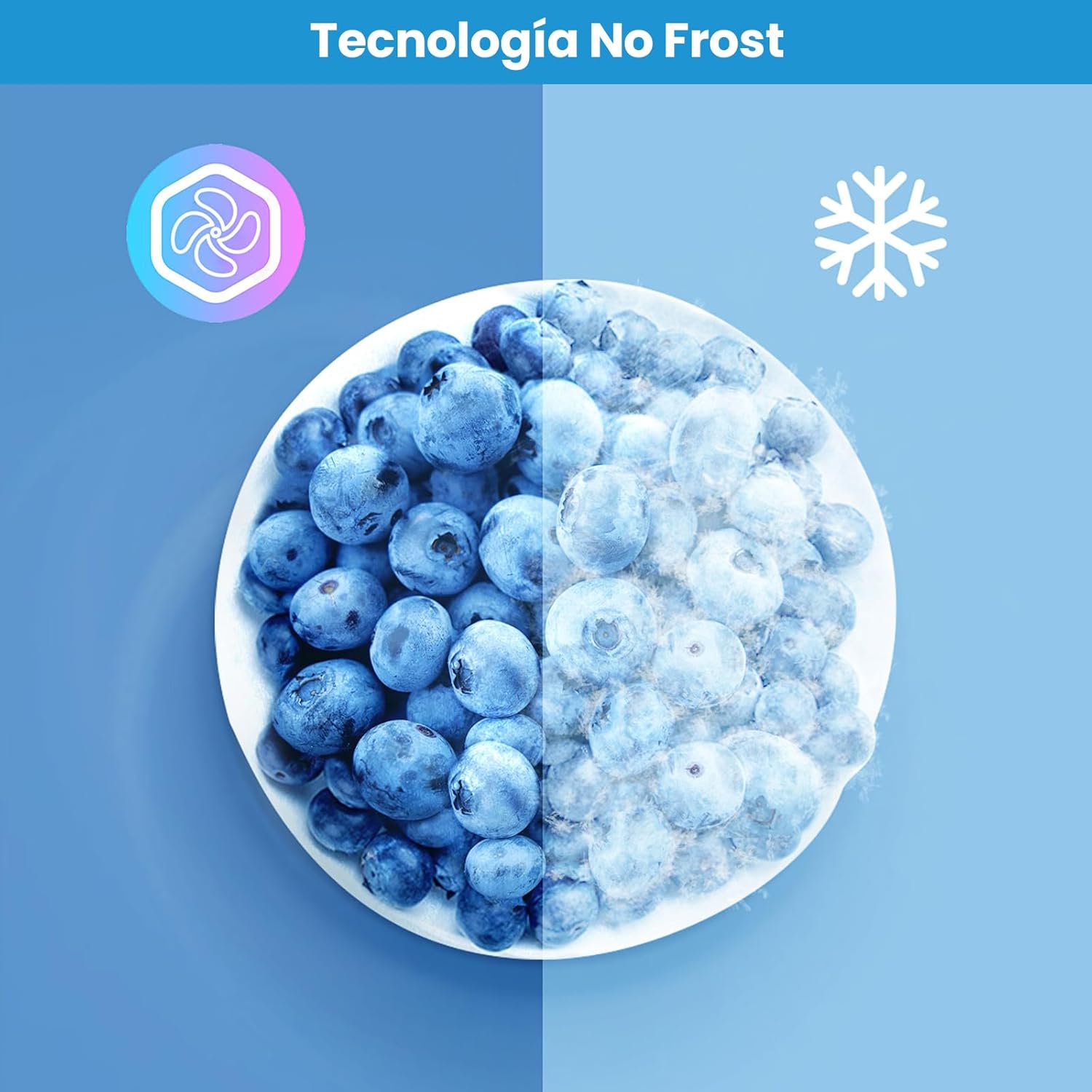 Réfrigérateur Américain Comfee Frigo RCS609IX2 – No Frost, Inverter, 460L, Double Contrôle de Température – Finition Inox – Image 5