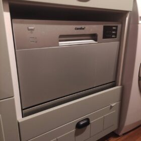 COMFEE' Table Top Dishwasher 6 Place Settings | Mini Countertop Dishwasher with LED Display & Delay Start photo review