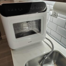 COMFEE' Table Top Dishwasher 6 Place Settings | Mini Countertop Dishwasher with LED Display & Delay Start photo review