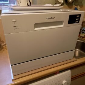COMFEE' Table Top Dishwasher 6 Place Settings | Mini Countertop Dishwasher with LED Display & Delay Start photo review