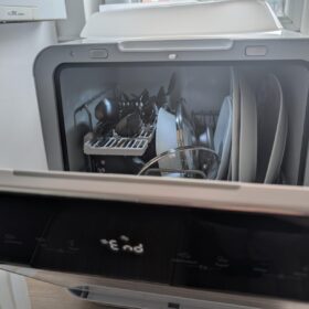 COMFEE' Table Top Dishwasher 6 Place Settings | Mini Countertop Dishwasher with LED Display & Delay Start photo review