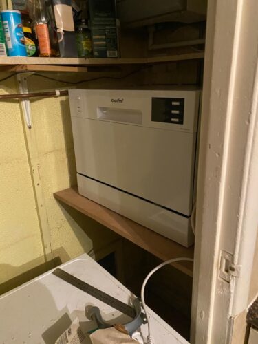 COMFEE' Table Top Dishwasher 6 Place Settings | Mini Countertop Dishwasher with LED Display & Delay Start photo review