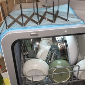 COMFEE' Table Top Dishwasher 6 Place Settings | Mini Countertop Dishwasher with LED Display & Delay Start photo review