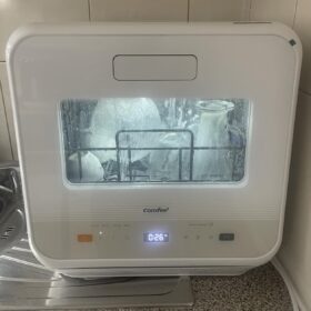 COMFEE' Table Top Dishwasher 6 Place Settings | Mini Countertop Dishwasher with LED Display & Delay Start photo review