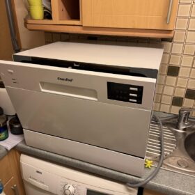 COMFEE' Table Top Dishwasher 6 Place Settings | Mini Countertop Dishwasher with LED Display & Delay Start photo review