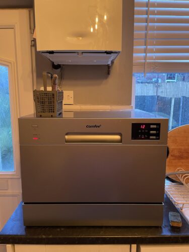 COMFEE' Table Top Dishwasher 6 Place Settings | Mini Countertop Dishwasher with LED Display & Delay Start photo review