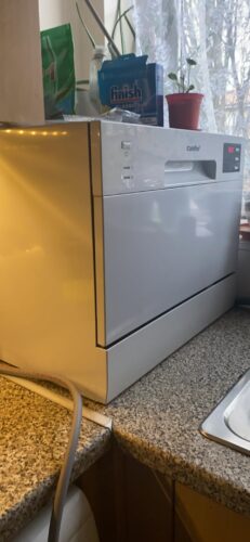COMFEE' Table Top Dishwasher 6 Place Settings | Mini Countertop Dishwasher with LED Display & Delay Start photo review