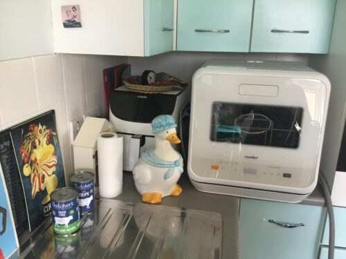 COMFEE' Table Top Dishwasher 6 Place Settings | Mini Countertop Dishwasher with LED Display & Delay Start photo review