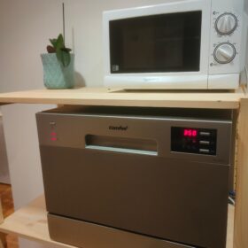 COMFEE' Table Top Dishwasher 6 Place Settings | Mini Countertop Dishwasher with LED Display & Delay Start photo review