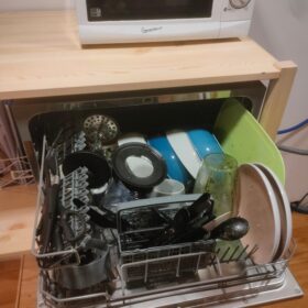 COMFEE' Table Top Dishwasher 6 Place Settings Silver | Mini Countertop Dishwasher with LED Display & Delay Start photo review