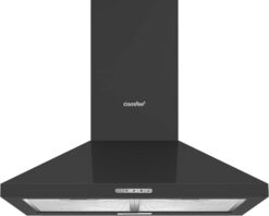 COMFEE PYRA17B-60 Chimney Cooker Hood 60cm | Black Wall Mounted Extractor Fan