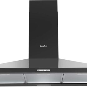 COMFEE 90cm Black Chimney Cooker Hood PYRA17B-90 | 400m³/h