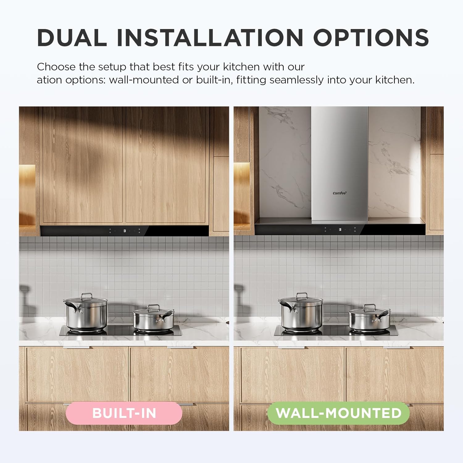 COMFEE 90cm A+++ Cooker Hood 90M77 | 650m³/h Gesture Control - Image 3