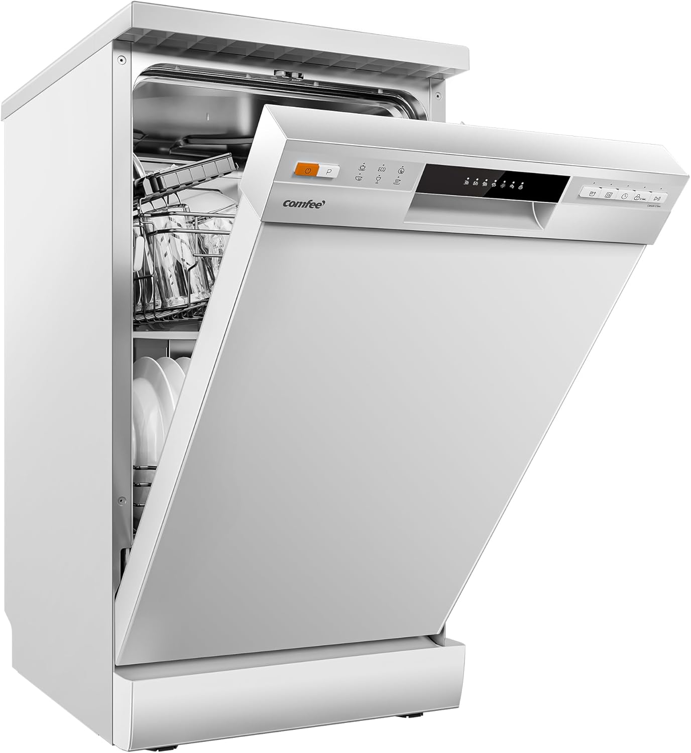 COMFEE' Slimline 45cm | 10-Place Freestanding Dishwasher UK - Image 2