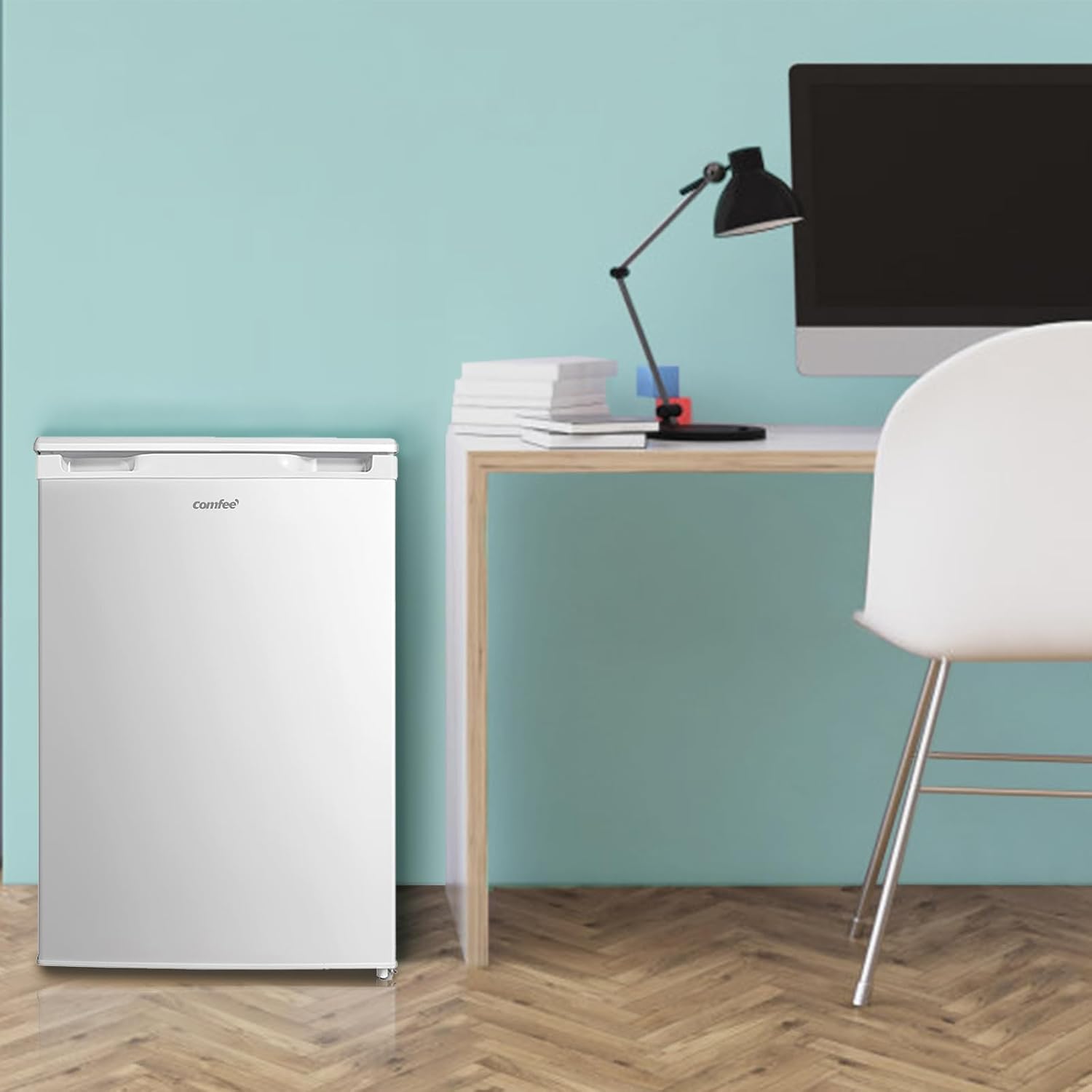 COMFEE RCD133WH2(E) | 131L Under Counter Larder Fridge - Freestanding White Refrigerator - Image 2