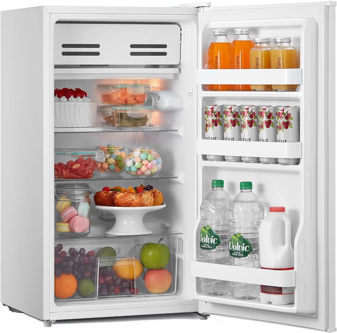 COMFEE' RCD93WH2(E) Under Counter Fridge 93L | Cooler Box | Reversible Door